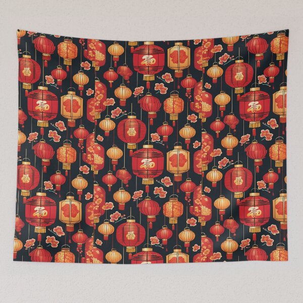 Item preview, Chinese New Year Lanterns: Bright & Festive Prints for a Prosperous Celebration designed and sold by stxaris.