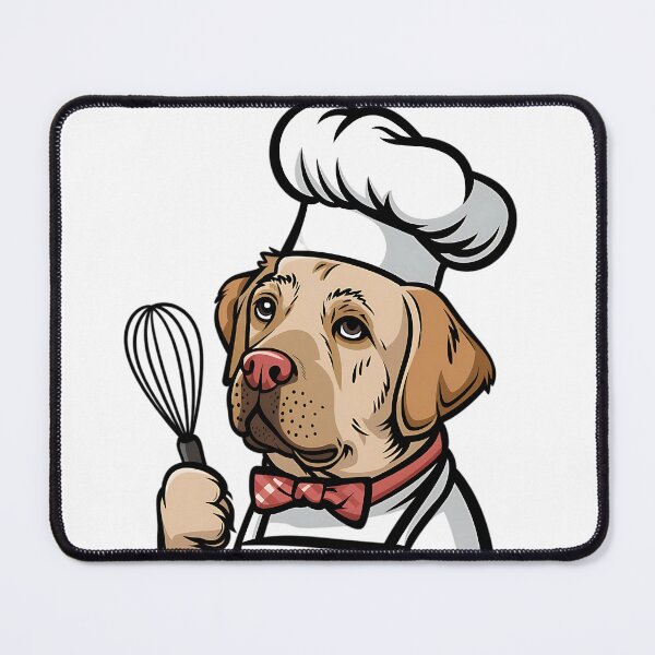 Item preview, chef dog designed and sold by rajdigitalarts.