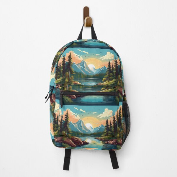 Item preview, Majestic Mountain Sunrise with Tranquil Lake designed and sold by RaiyaTees.