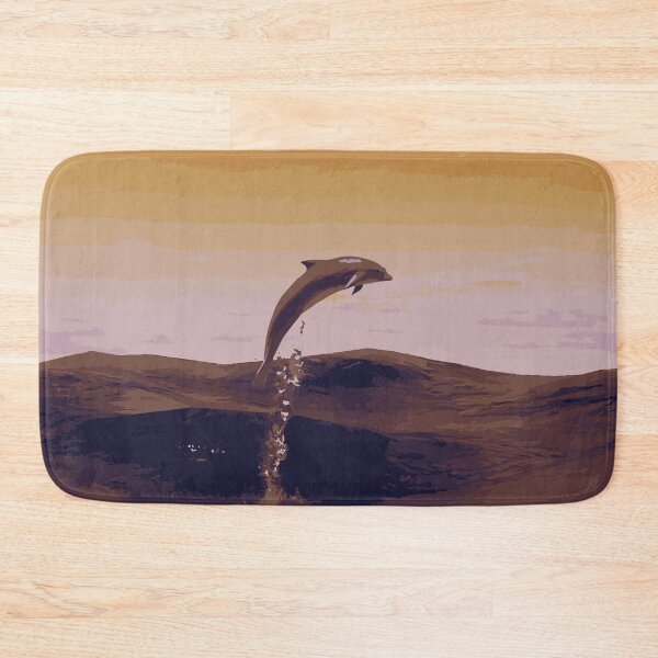 Item preview, Dolphin Illustration - Yellow Sunset designed and sold by OG-Graphics.