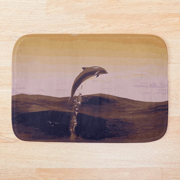 Item preview, Dolphin Illustration - Yellow Sunset designed and sold by OG-Graphics.