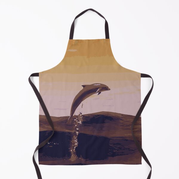 Item preview, Dolphin Illustration - Yellow Sunset designed and sold by OG-Graphics.