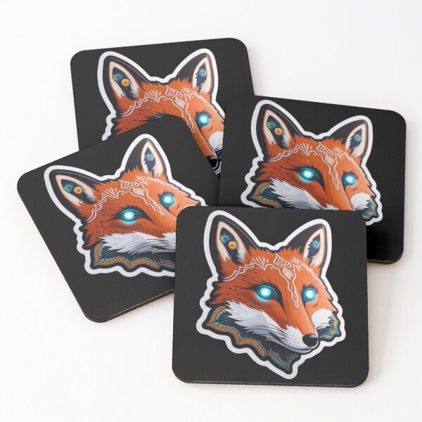 Item preview, Red Fox with shiny blue eyes  designed and sold by AlinaSCorner.