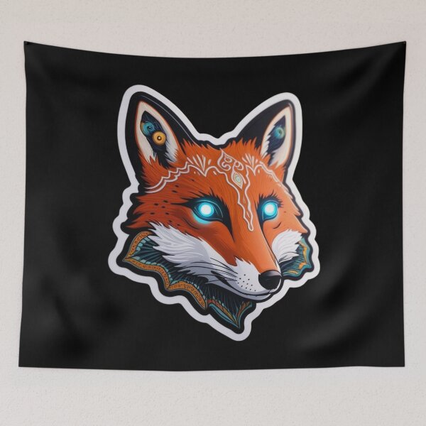 Item preview, Red Fox with shiny blue eyes  designed and sold by AlinaSCorner.