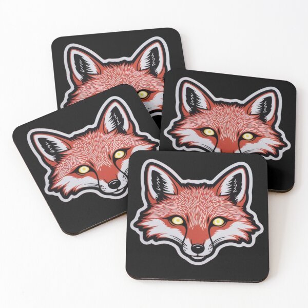 Item preview, Red Fox with shiny yellow eyes  designed and sold by AlinaSCorner.