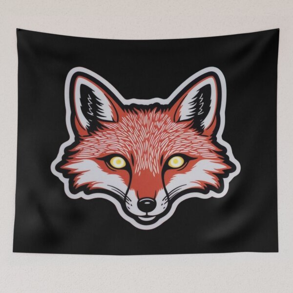 Item preview, Red Fox with shiny yellow eyes  designed and sold by AlinaSCorner.