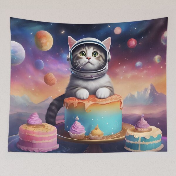 Item preview, Space Cat's Sweet Adventure designed and sold by Pixel Press Prints.