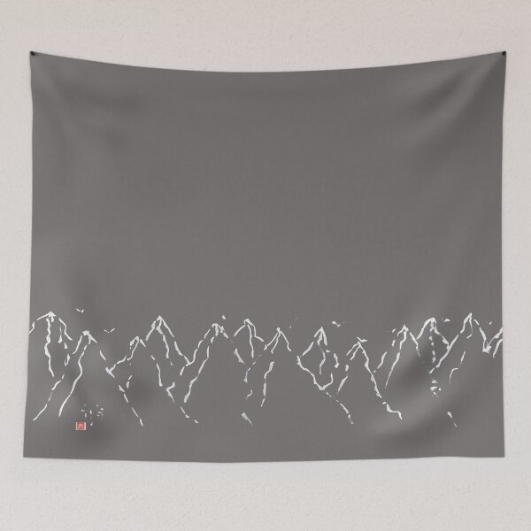 Item preview, Calligraphy: Mountain range designed and sold by nature. electrified..