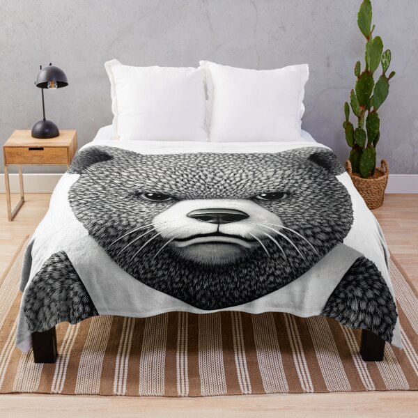 Item preview, Alpha Bear. Grumpy Grizzly animal design. No text version. designed and sold by Shoot-The-Moon.