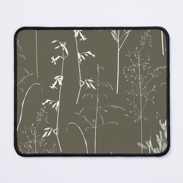 Item preview, Floral seamless pattern with white herbs on green background. designed and sold by MatyKotiv.
