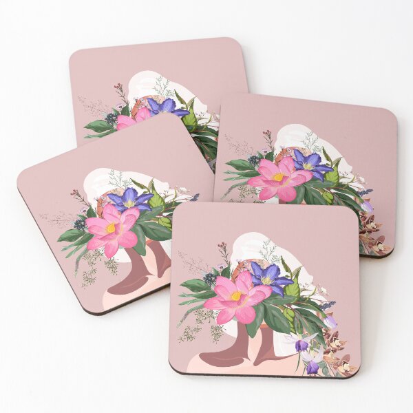 Item preview, Cute illustration of a woman with flowers head. designed and sold by MatyKotiv.