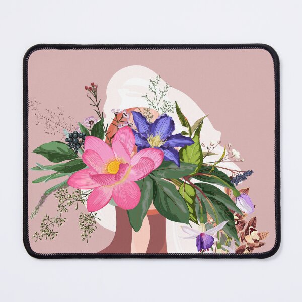 Item preview, Cute illustration of a woman with flowers head. designed and sold by MatyKotiv.