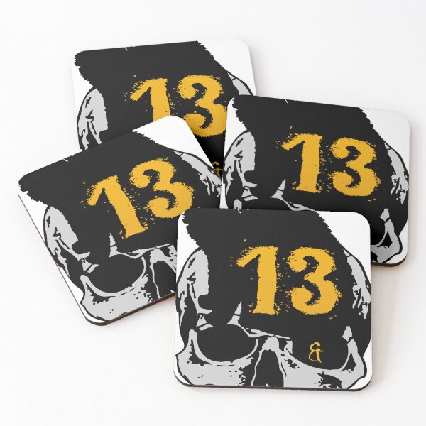 Item preview, black cat skull skull 13 number misfortune bad luck old school 1701 S designed and sold by Achille3777.
