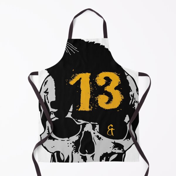 Item preview, black cat skull skull 13 number misfortune bad luck old school 1701 S designed and sold by Achille3777.