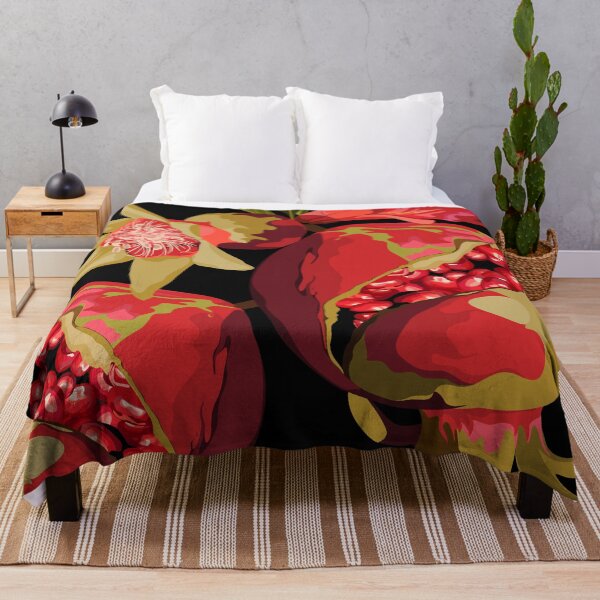 Item preview, Pomegranate fruits on black background. designed and sold by MatyKotiv.