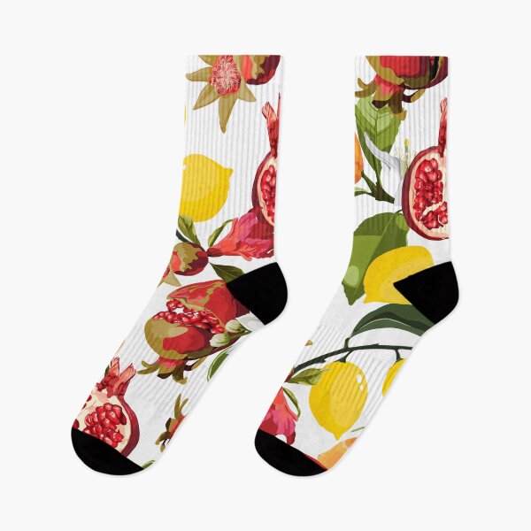 Item preview, Exotic Background with Pomegranate, Orange, Lemon and Flowers. designed and sold by MatyKotiv.