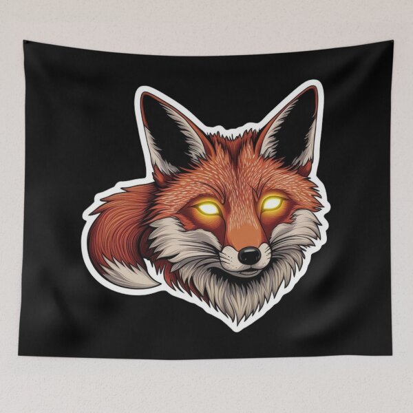 Item preview, Red Fox with Glowing Yellow Eyes 2 designed and sold by AlinaSCorner.