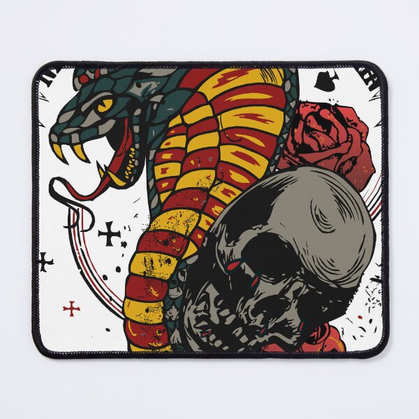 Item preview, Tattoo snake skull cobra never give up 2711 A designed and sold by Achille3777.