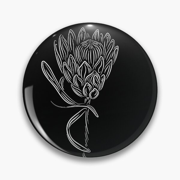 Item preview, White Protea - Straight  designed and sold by Onyx Swan Art.
