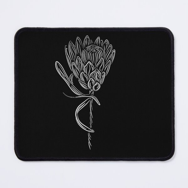 Item preview, White Protea - Straight  designed and sold by Onyx Swan Art.