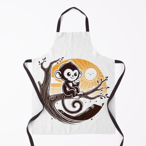 Item preview, cute Monkey, monkey tree, artoon monkey designed and sold by TrueArtVibes.