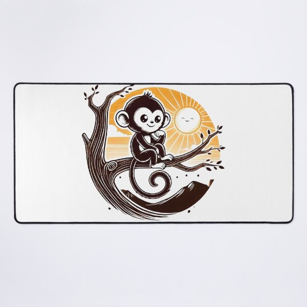 Item preview, cute Monkey, monkey tree, artoon monkey designed and sold by TrueArtVibes.
