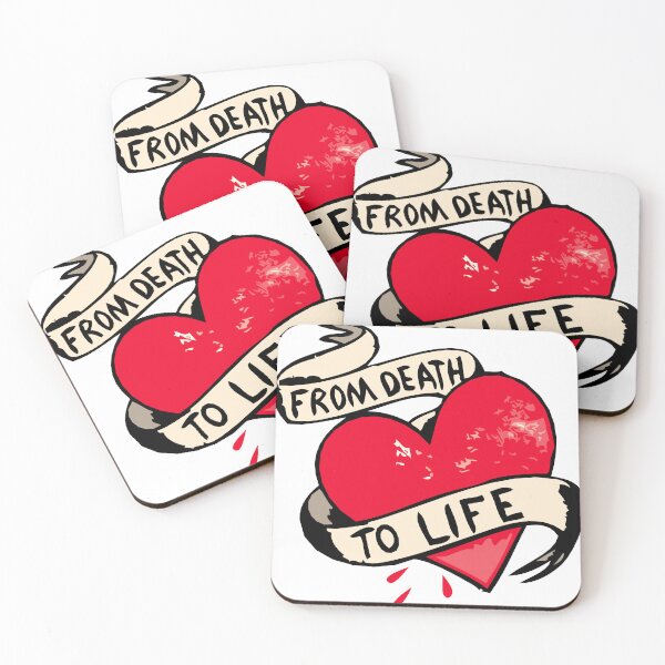 Item preview, heart declaration from death to life quote banner 1309 T designed and sold by Achille3777.