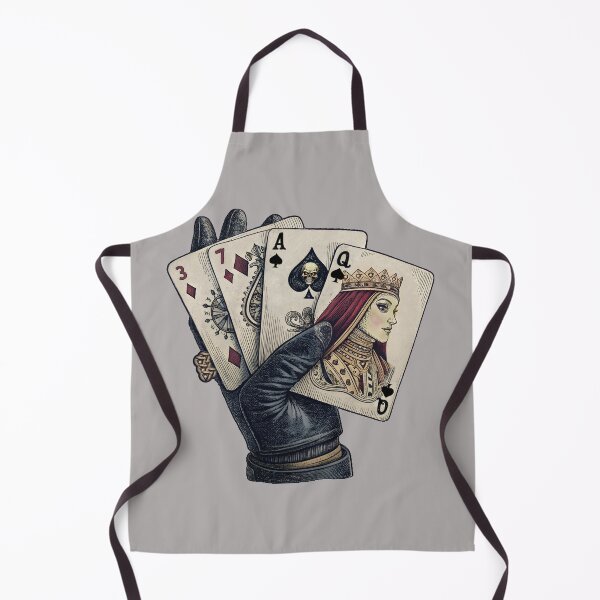 Item preview, drawing, hand holding playing cards, illustration for Pushkin's story The Queen of Spades designed and sold by orthodox-icon.