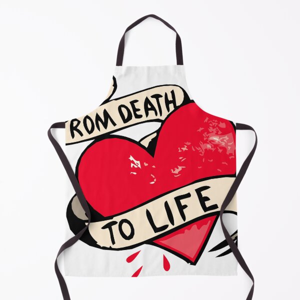 Item preview, heart declaration from death to life quote banner 1309 T designed and sold by Achille3777.
