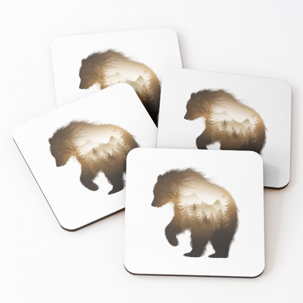 Item preview,  Bear and mountains, Wild and free,  Freedom, Majestic, Independece designed and sold by KolorellaS.