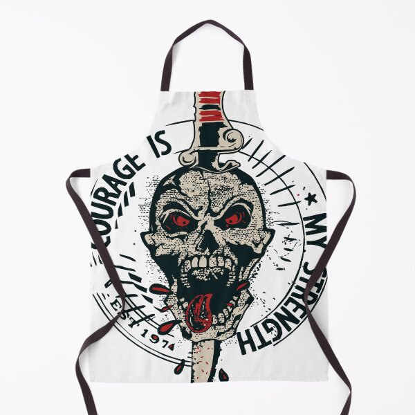 Item preview, Skull tattoo dagger courage is my strength 3011 M designed and sold by Achille3777.
