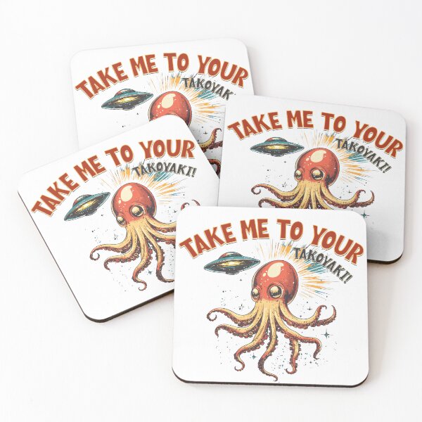 Item preview, Take Me To Your Takoyaki | Fun Octopus Alien Art designed and sold by Art Horizon.
