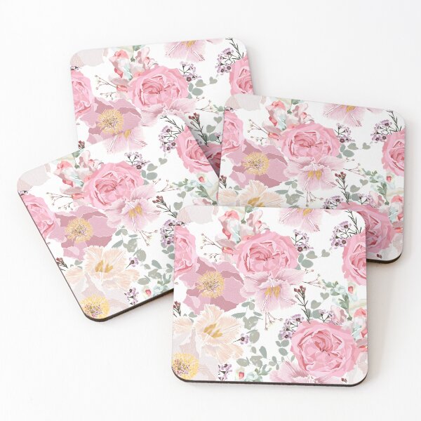 Item preview, Floral pattern with many kind of pink flowers. designed and sold by MatyKotiv.
