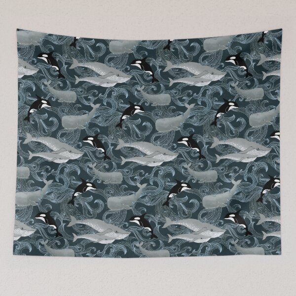 Item preview, Beautiful Ocean Giants Desaturated Pattern designed and sold by micklyn.