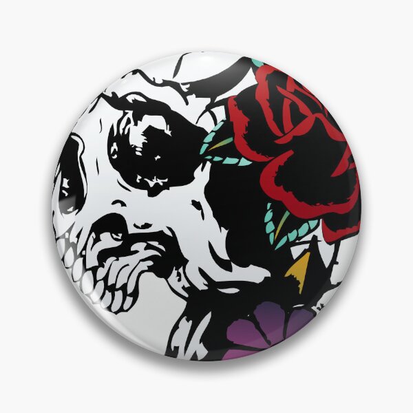 Item preview, skull rose flower death's head old school tattoo fantasy 302 P designed and sold by Achille3777.