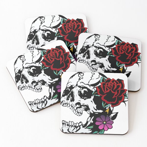 Item preview, skull rose flower death's head old school tattoo fantasy 302 P designed and sold by Achille3777.