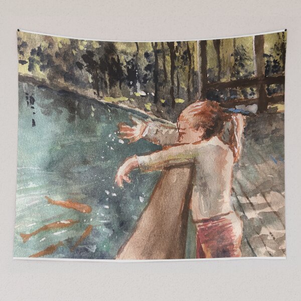 Item preview, Feeding The Koi designed and sold by TheArtCave.