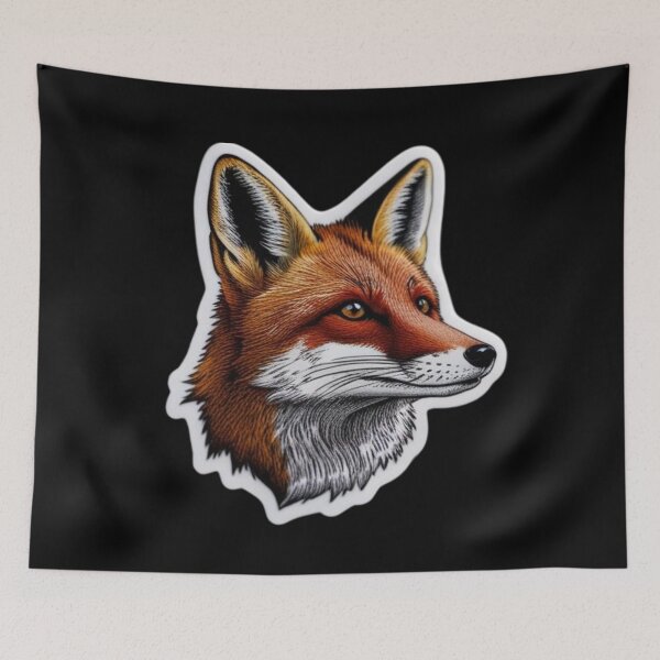 Item preview, Red Fox Portret 2 designed and sold by AlinaSCorner.
