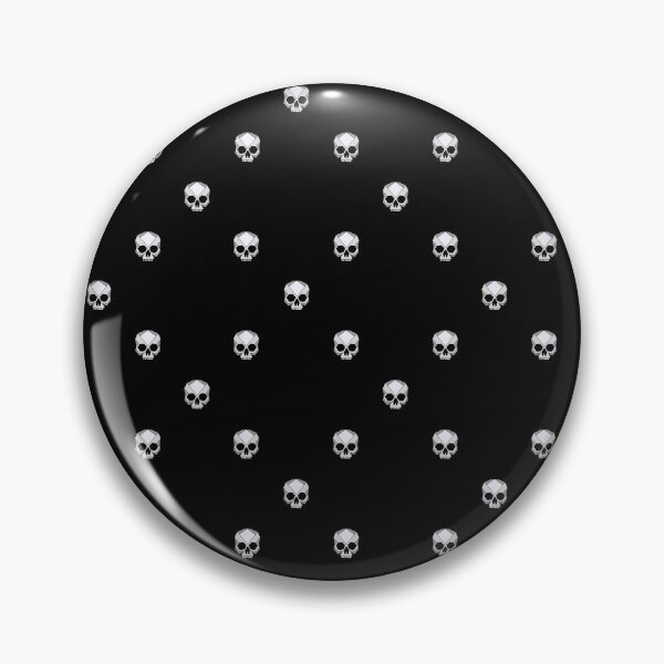 Item preview, Minimal Polkadot Skull plaid, Retro Black & White Geometric Pattern with Rockabilly vibes designed and sold by RedFinchDesigns.