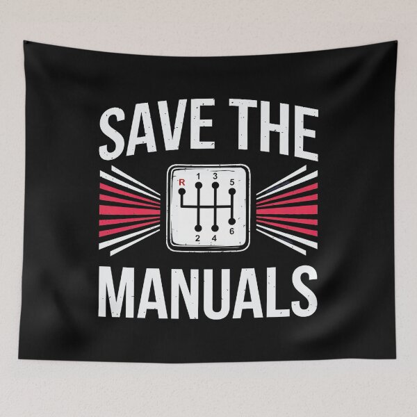 Item preview, Save The Manuals - Car Lover - Endangered Species designed and sold by luannsemmsobre.