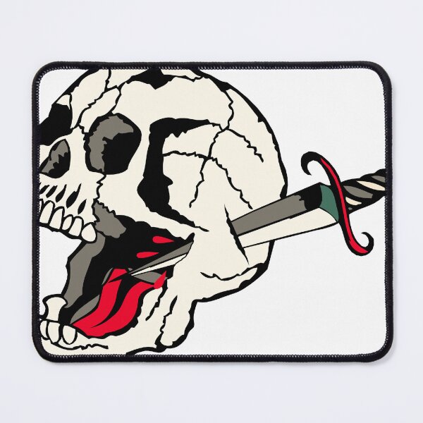 Item preview, skull pierced dagger skull old school knife dagger 1309 T designed and sold by Achille3777.