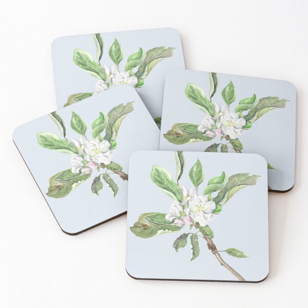 Item preview, Sweet apple blossom (winter sky) designed and sold by Naomi-Bulger.