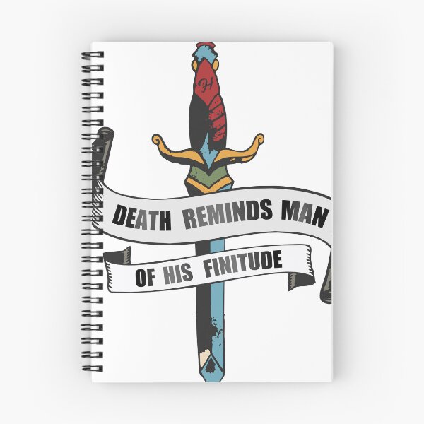 Item preview, dagger death reminds man knife of his finitu dagger quote 1111 P designed and sold by Achille3777.