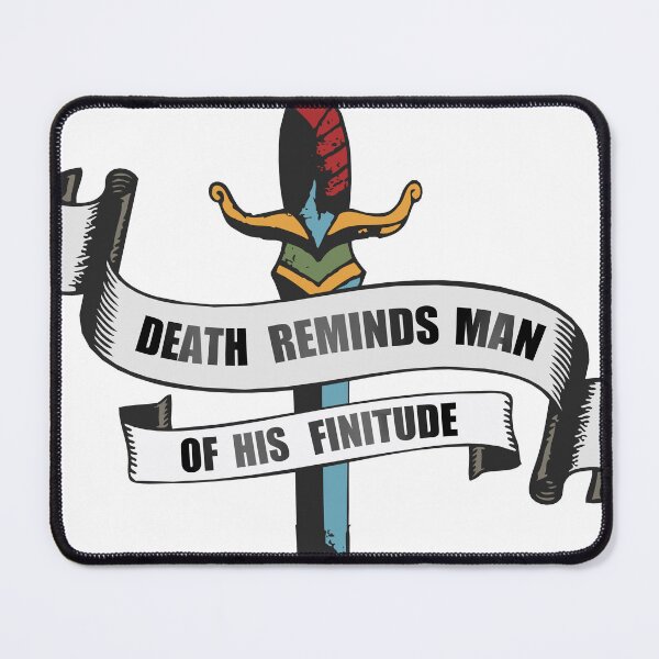 Item preview, dagger death reminds man knife of his finitu dagger quote 1111 P designed and sold by Achille3777.