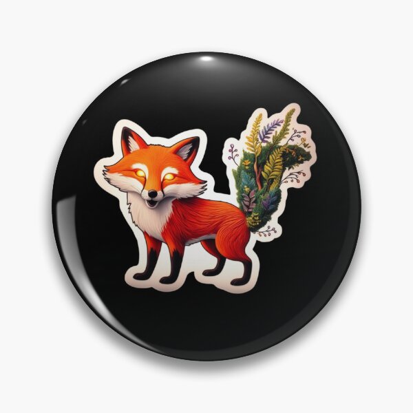 Item preview, Red Fox with Glowing Eyes and bouquet of flowers as tail designed and sold by AlinaSCorner.