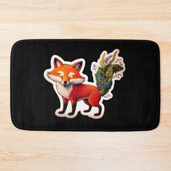 Item preview, Red Fox with Glowing Eyes and bouquet of flowers as tail designed and sold by AlinaSCorner.