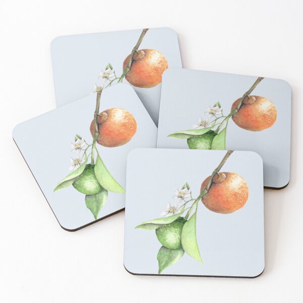 Item preview, Darling clementine (winter sky) designed and sold by Naomi-Bulger.