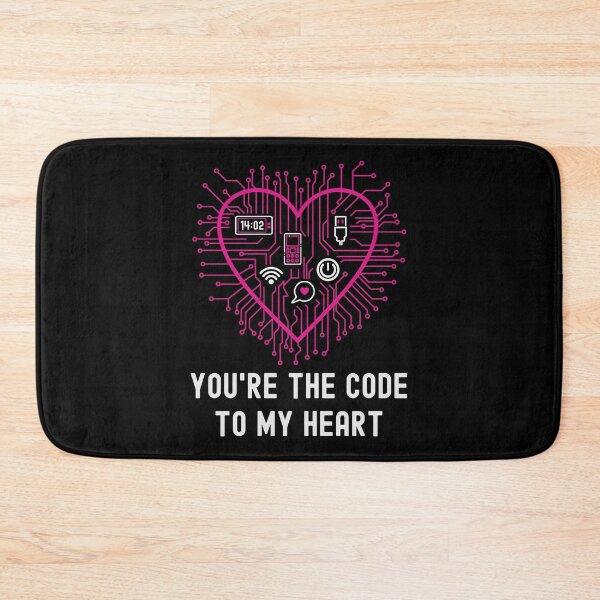Item preview, You're the Code To My Heart Valentines Tech Lover designed and sold by Designer-Girl.