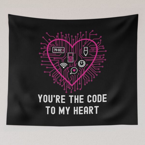 Item preview, You're the Code To My Heart Valentines Tech Lover designed and sold by Designer-Girl.