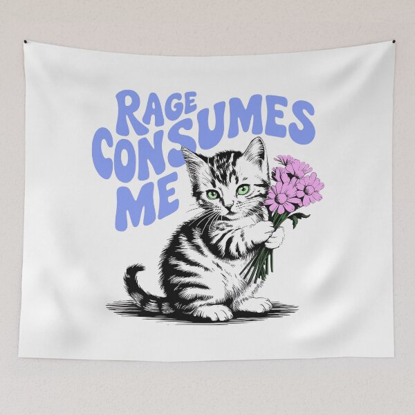 Item preview, Rage Consumes Me designed and sold by Angry Swan Designs.